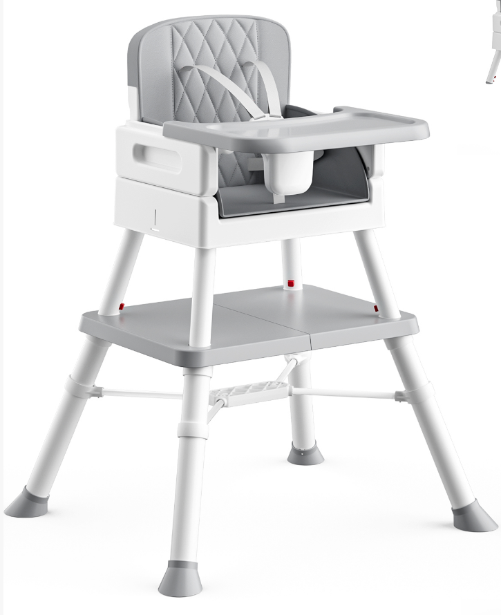 Tumajup High Chair, 8-in-1 Convertible Baby High Chair, Multifunctional Feeding Dining Chair for Babies and Toddlers, Gray