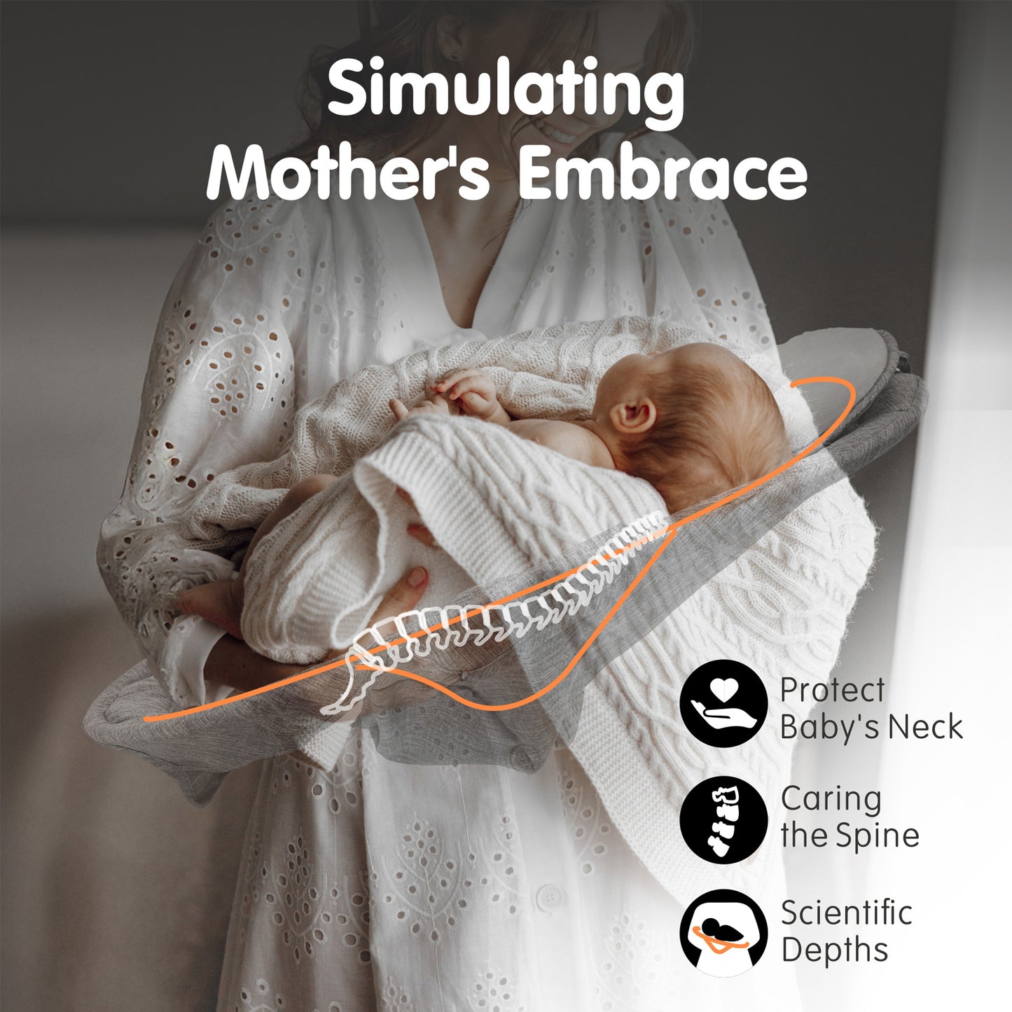 Aprpink Electric Bluetooth Baby Swing and Bouncer for Newborn 0-9 Months Black