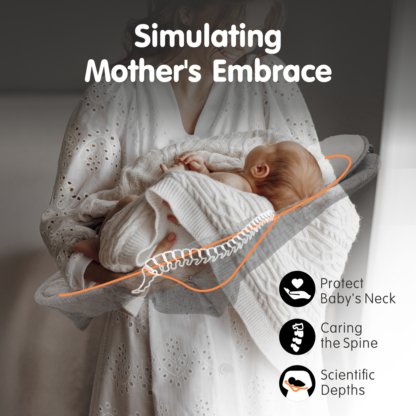 Aprpink Electric Bluetooth Baby Swing and Bouncer for Newborn 0-9 Months Gray