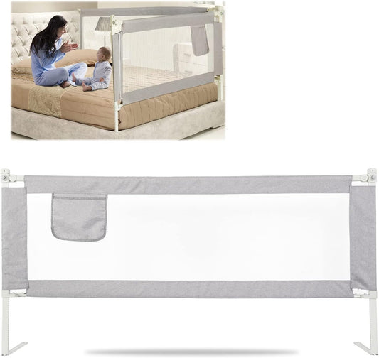 Bed Rail for Toddlers, Extra Tall（Height Adjustable） Specially Designed for Twin, Full, Queen, King Size, California King Bed - Safety Baby Bed Guard Rails for Kids (One Side 78.7" x 27")